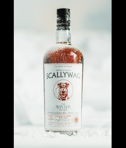 Fles Scallywag The Winter Edition 2024, Speyside blended malt van Douglas Laing, op voorraad bij slijterij t Bockje in Bathmen