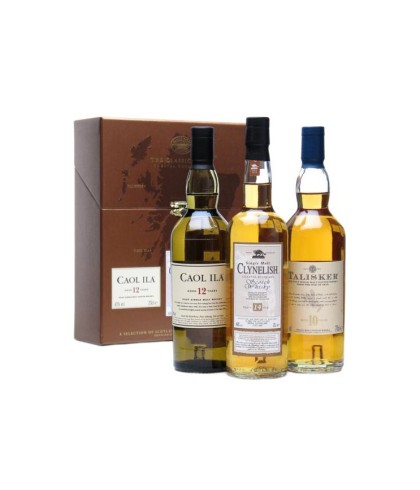 Fles Coastal Whisky Giftset, whisky, op voorraad bij slijterij t Bockje in Bathmen