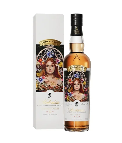 Fles Compass Box Hedonism 2026, single malt whisky, op voorraad bij slijterij t Bockje in Bathmen