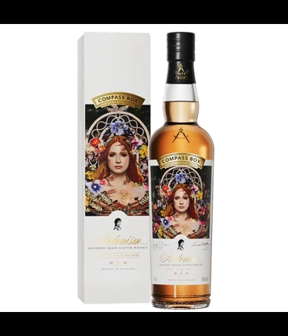 Fles Compass Box Hedonism 2026, single malt whisky, op voorraad bij slijterij t Bockje in Bathmen