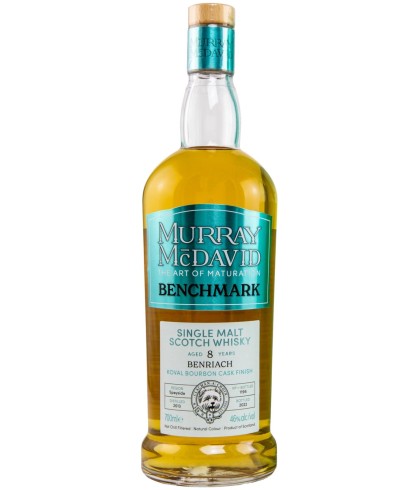 Fles Murray McDavid Benchmark Benriach 8Y, single malt whisky, op voorraad bij slijterij t Bockje in Bathmen