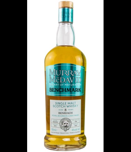 Fles Murray McDavid Benchmark Benriach 8Y, single malt whisky, op voorraad bij slijterij t Bockje in Bathmen