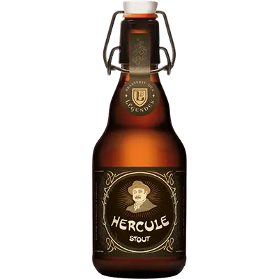 Fles Brasserie des Légendes Hercule Stout, bier, bij slijterij t Bockje in Bathmen