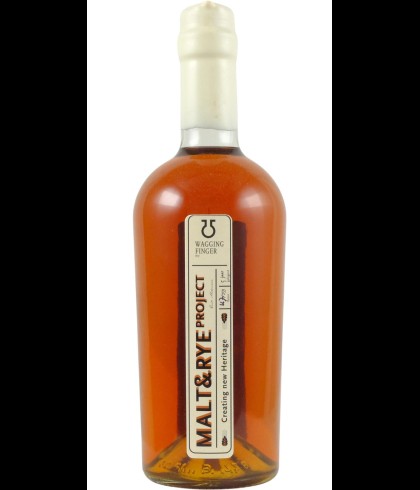 Fles Wagging Finger Malt & Rye Project, whisky, op voorraad bij slijterij t Bockje in Bathmen