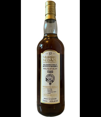 Fles Blended Malt Scotch Whisky 1989 MM, whisky, op voorraad bij slijterij t Bockje in Bathmen