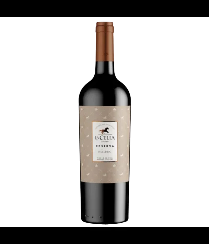 Fles La Celia Reserva Malbec, wijn, op voorraad bij slijterij t Bockje in Bathmen