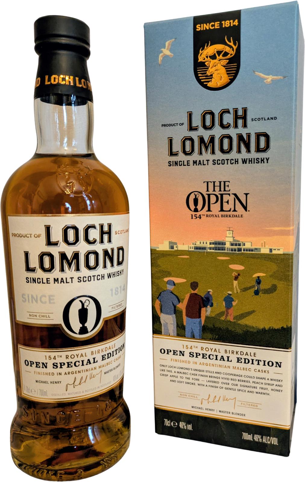 Fles single malt van Loch Lomond, op voorraad bij slijterij t Bockje in Bathmen