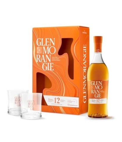 Geschenk Glenmorangie 12 Years Old Giftpack met 2 glazen, bij slijterij ’t Bockje in Bathmen