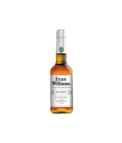 Fles Evan Williams Bottled in Bond, single malt whisky, op voorraad bij slijterij t Bockje in Bathmen