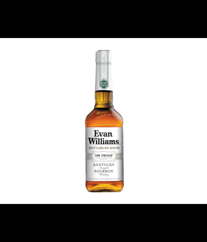 Fles Evan Williams Bottled in Bond, single malt whisky, op voorraad bij slijterij t Bockje in Bathmen