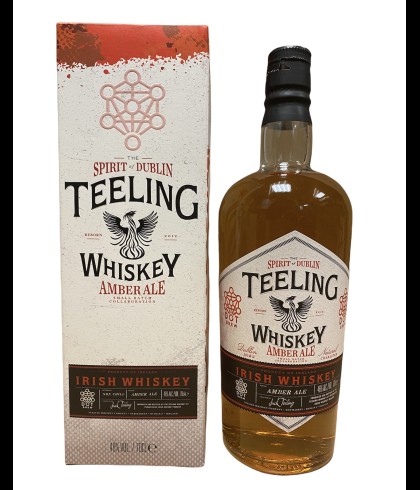Fles Teeling Amber Ale Small Batch Collaboration, Ierse whiskey uit Dublin, op voorraad bij slijterij t Bockje in Bathmen