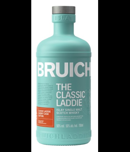 Fles Bruichladdich The Classic Laddie Sherry Cask Edition, whisky, op voorraad bij slijterij t Bockje in Bathmen