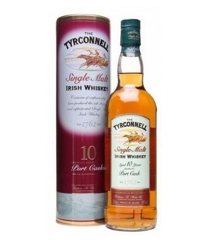 Fles TYRCONNELL 10 YEAR PORT Single malt, whisky, bij slijterij ’t Bockje in Bathmen