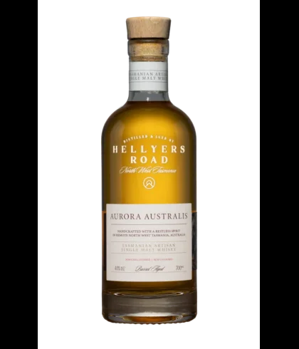 Fles Hellyers Road Aurora Australis, single malt whisky, op voorraad bij slijterij t Bockje in Bathmen