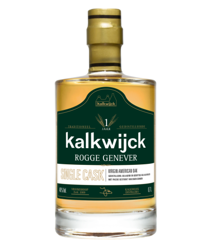 Kalkwijck Rogge Genever Single Cask, jenever bij slijterij t Bockje in Bathmen