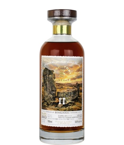 Fles Signatory Vintage The Monuments of Scotland Benrinnes 11Y, single malt whisky, op voorraad bij slijterij t Bockje in Bathmen