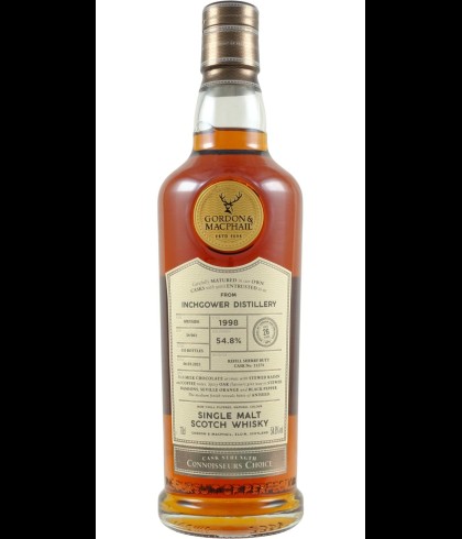 Fles Gordon & MacPhail Inchgower 1998, single malt whisky, op voorraad bij slijterij t Bockje in Bathmen