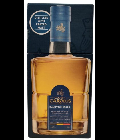 Fles Belgische single malt whisky van Stokerij De Molenberg, op voorraad bij slijterij t Bockje in Bathmen