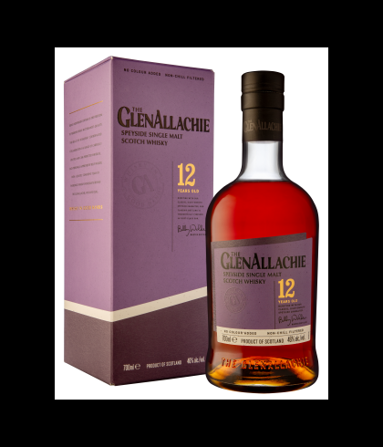 Fles GlenAllachie 12 Years Old, single malt whisky, op voorraad bij slijterij t Bockje in Bathmen