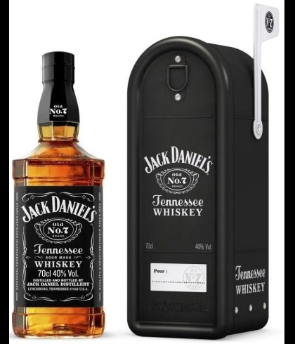 Geschenk Jack Daniel's Black Mailbox, bij slijterij ’t Bockje in Bathmen