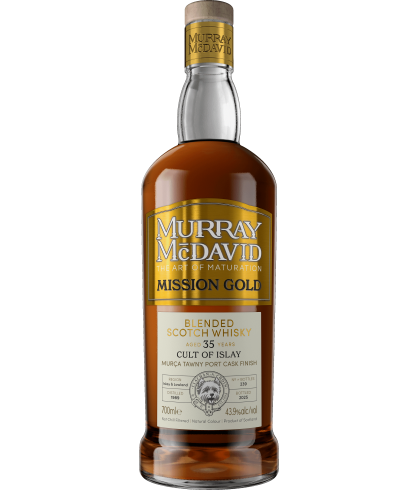 Fles Schotse whisky van bottelaar Murray McDavid, op voorraad bij slijterij t Bockje in Bathmen