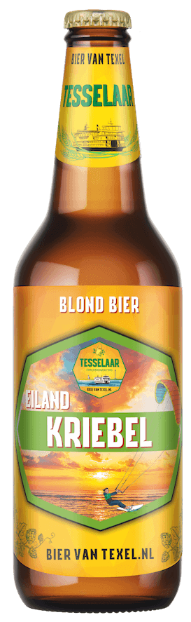 Fles Tesselaar Eilandkriebel Blond, bier van Tesselaar, op voorraad bij slijterij ’t Bockje in Bathmen