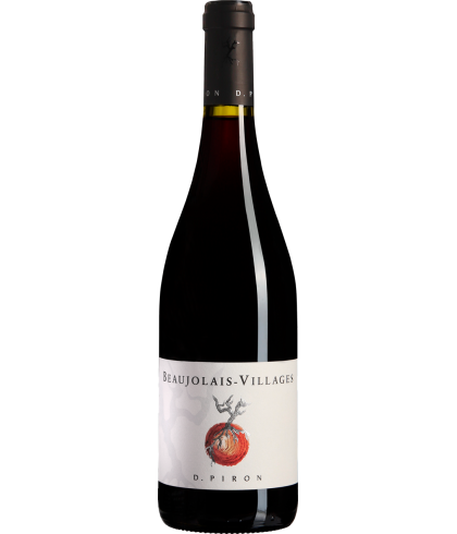 Fles Maison Piron Beaujolais Villages, wijn op voorraad bij slijterij t Bockje in Bathmen
