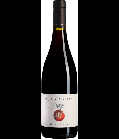 Fles Maison Piron Beaujolais Villages, wijn op voorraad bij slijterij t Bockje in Bathmen