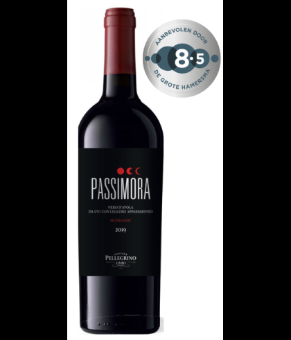 Fles Passimora Nero d'Avola, wijn op voorraad bij slijterij t Bockje in Bathmen