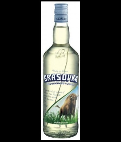 Fles Grasovka Vodka, wodka, op voorraad bij slijterij t Bockje in Bathmen