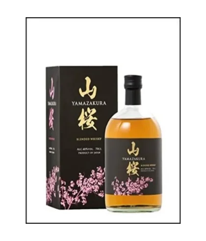Fles Yamazakura Blended Whisky, Japanse blended whisky, op voorraad bij slijterij t Bockje in Bathmen