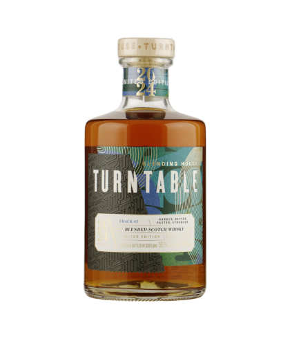 Fles Turntable Track 05, Schotse blended whisky van Turntable uit Glasgow, op voorraad bij slijterij t Bockje in Bathmen