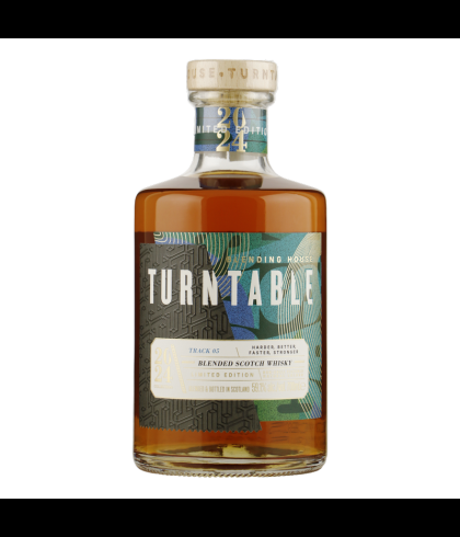 Fles Turntable Track 05, Schotse blended whisky van Turntable uit Glasgow, op voorraad bij slijterij t Bockje in Bathmen