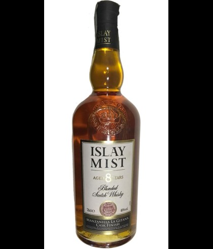 Fles blended Scotch van Islay Mist, op voorraad bij slijterij t Bockje in Bathmen