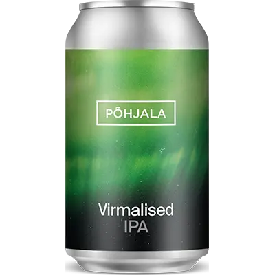 Fles Pohjala Virmalised IPA, bier van Pohjala, bij slijterij ’t Bockje in Bathmen