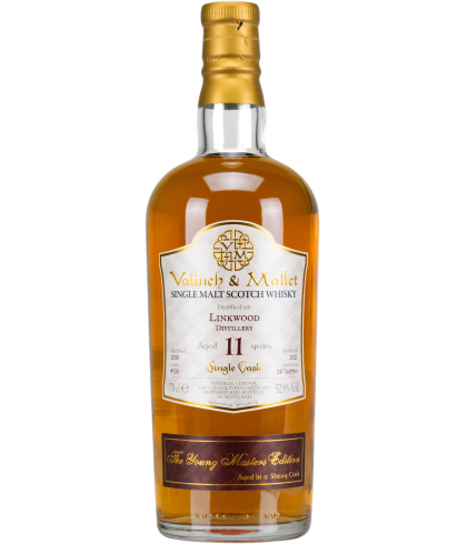 Fles Valinch en Mallet Linkwood 11 Years Old, enkel vat gebotteld door Valinch en Mallet, op voorraad bij slijterij ’t Bockje in Bathmen