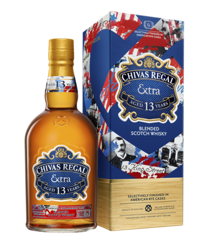 Fles Chivas Regal 13 Years Old Extra Rye Cask, single malt whisky, op voorraad bij slijterij t Bockje in Bathmen