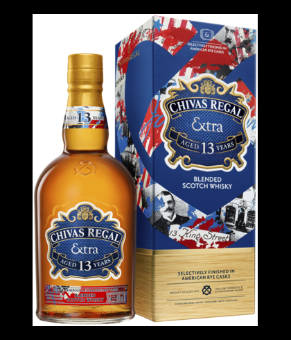 Fles Chivas Regal 13 Years Old Extra Rye Cask, single malt whisky, op voorraad bij slijterij t Bockje in Bathmen
