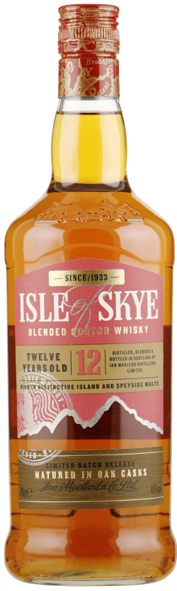 Fles blended Scotch van Isle of Skye, op voorraad bij slijterij t Bockje in Bathmen