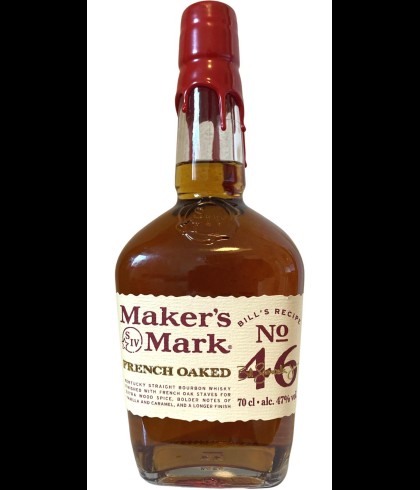 Fles Maker’s Mark Bill’s Recipe No. 46 French Oaked, whisky, op voorraad bij slijterij ’t Bockje in Bathmen