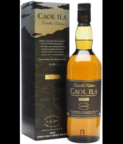 Fles Caol Ila Special Release 2001, single malt whisky, op voorraad bij slijterij t Bockje in Bathmen