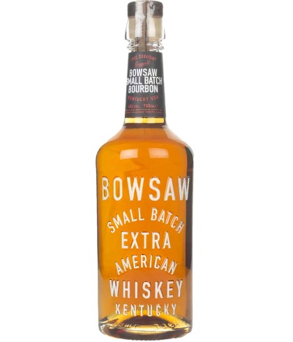 Fles Bowsaw Small Batch American Bourbon, whisky, op voorraad bij slijterij t Bockje in Bathmen