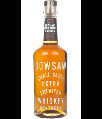 Fles Bowsaw Small Batch American Bourbon, whisky, op voorraad bij slijterij t Bockje in Bathmen