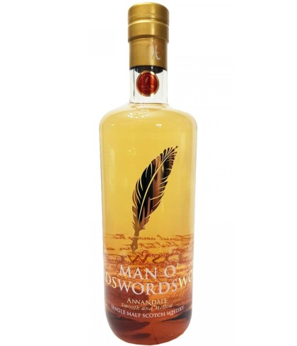 Fles Annandale Rare Vintage 2014 – Man O’Words, Lowland single malt van de Annandale-distilleerderij, op voorraad bij slijterij t Bockje in Bathmen