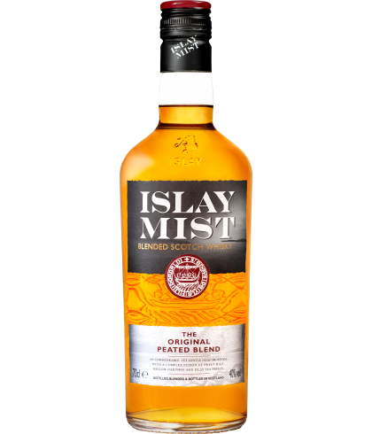 Fles blended Scotch van Islay Mist, op voorraad bij slijterij t Bockje in Bathmen