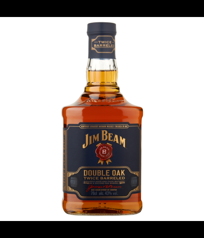 Fles Kentucky bourbon van Jim Beam, op voorraad bij slijterij t Bockje in Bathmen