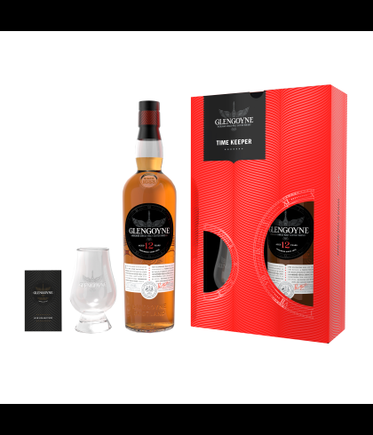 Fles Glengoyne 12 Years Old giftpack, single malt whisky, op voorraad bij slijterij t Bockje in Bathmen