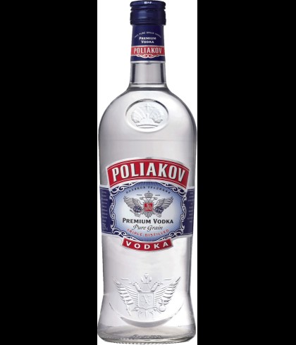 Fles Poliakov Vodka, wodka, op voorraad bij slijterij t Bockje in Bathmen