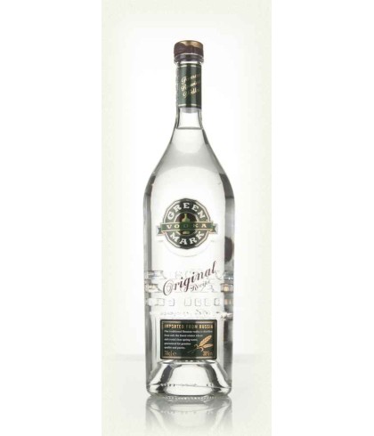 Fles GREEN MARK RUSSIN VODKA, wodka, op voorraad bij slijterij t Bockje in Bathmen
