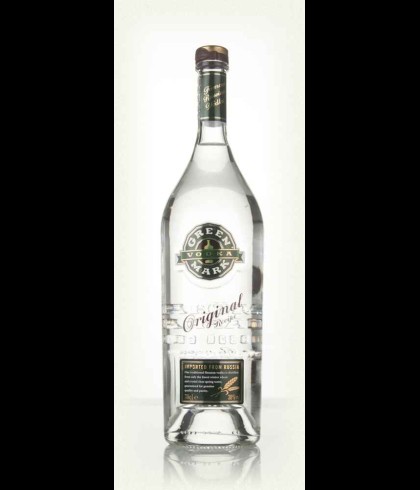 Fles GREEN MARK RUSSIN VODKA, wodka, op voorraad bij slijterij t Bockje in Bathmen